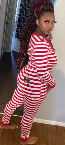 
Christmas Pajamas Loungewear Onesie Sleep Lounge Wear Set Pyjamas Women Sleepwear 