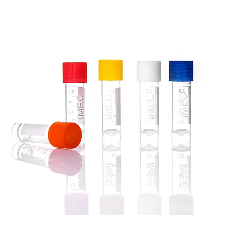 Cheapest Transparent Cryogenic Vials Freezing Tube with Flat Bottom 1.5ml-12ml