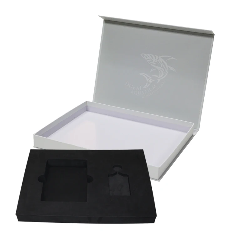 Custom Luxury Printing Colour Book Shaped Rigid Paper Box Packaging Magnetic Gift Boxes With Eva Foam Insert
