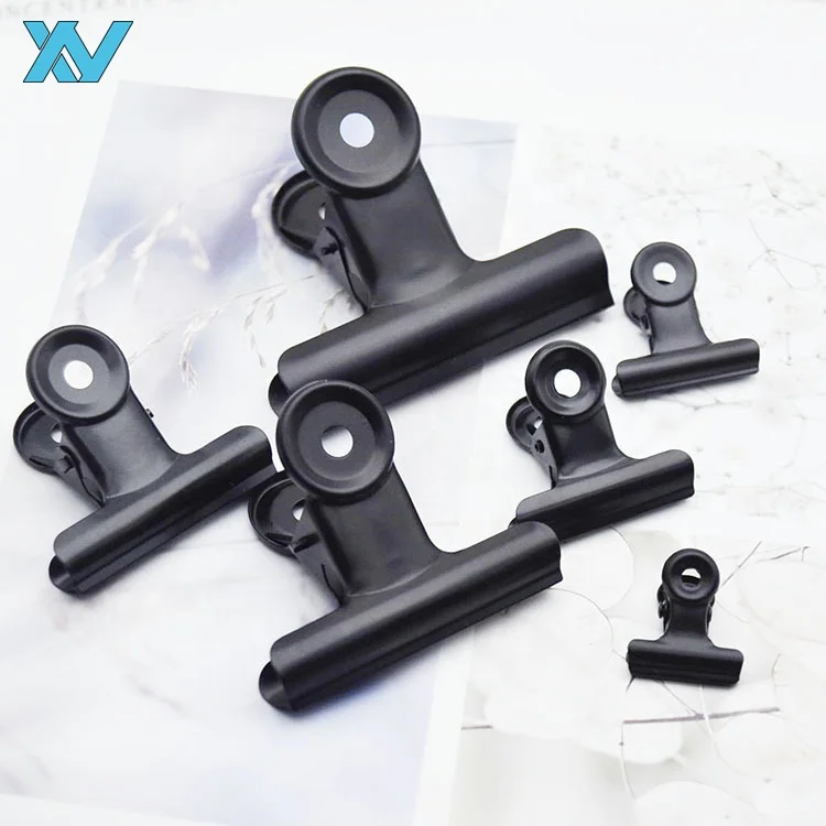 black bulldog clips metal binder clip