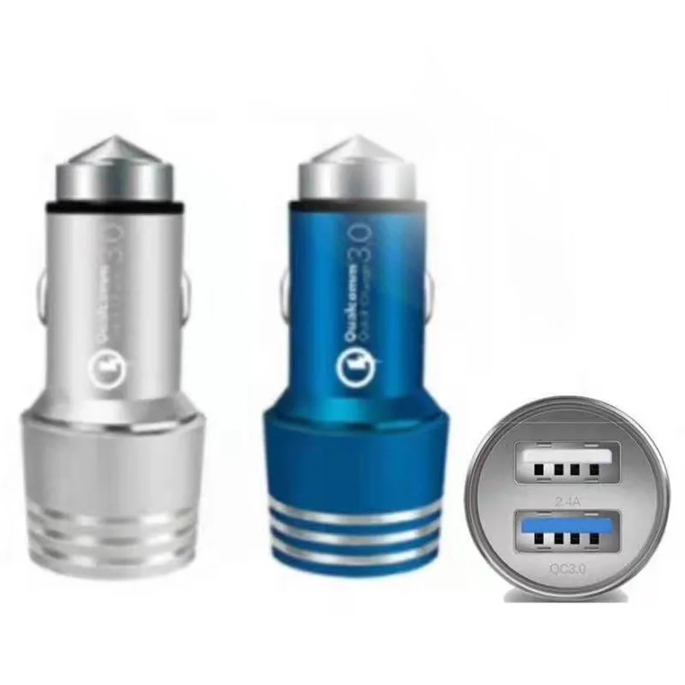 
PENGFAIES CFC6000 5 year warranty Low price black dual USB car fast charger with CE certification for sale 