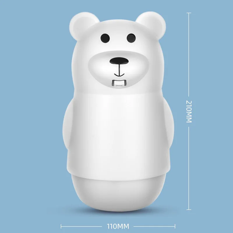 Cute Bear 400ml Desktop Hand Sanitizer Infrared Sensor Touchless Automatic Soap Dispenser