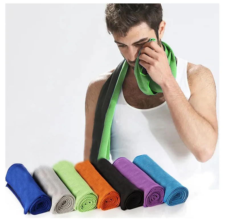 Customized logo Sports Cooling Towel For Neck And Face Sport Gym Magic Instant Ice Microfiber Cooling Towel for Quick dry