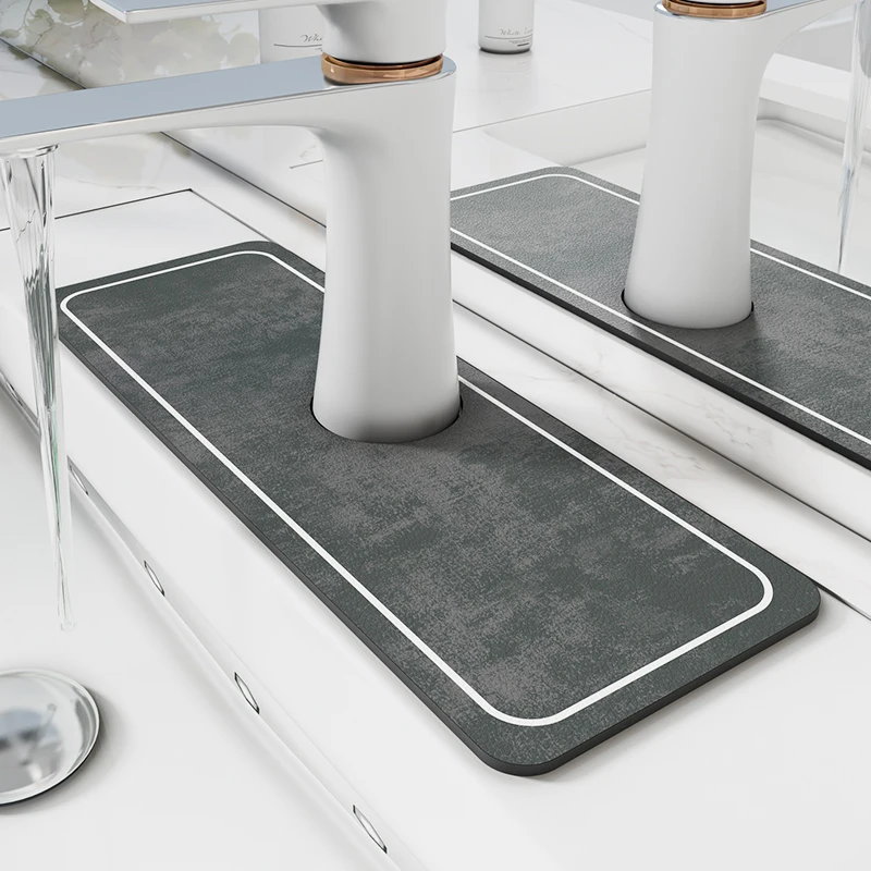 (chakme) Dish Washing Mat Faucet Absorbent Mat For Kitchen