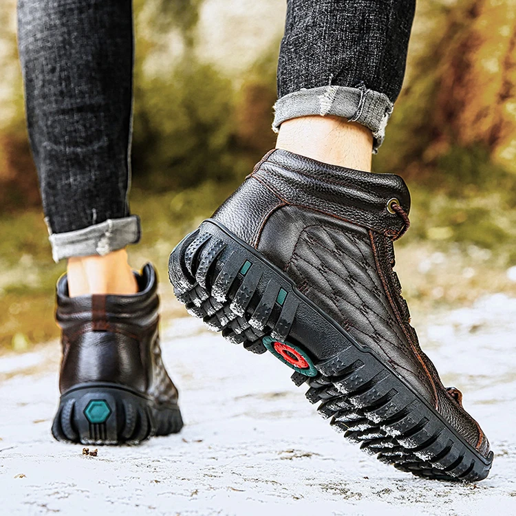 
Custom Logo Genuine Leather Casual Shoes Anti-Slippery Outdoor Sandal For Man 