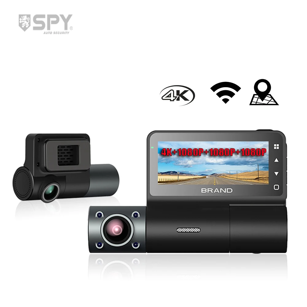 high quality 4 Channel 360 Dashcam Ultra Hd 4K Dash Front Rear Cam Car Desh Camera Dash Cam for all car