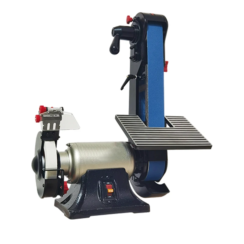 BG2600 compact wood deburring belt disc grinder combo bench sander for plastic beveling