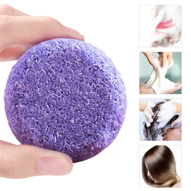 Private Label All Natural Lavender Oil Control Solid Shampoo Purifying Shampoo Bar Soap For Hair&Scalp