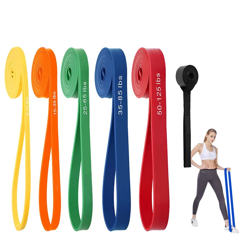 High Quality Gym Fitness Resistance Band TPE Pull-up Yoga Stretch Bands Resistance Belt Loop Resistance Bands for Exercises