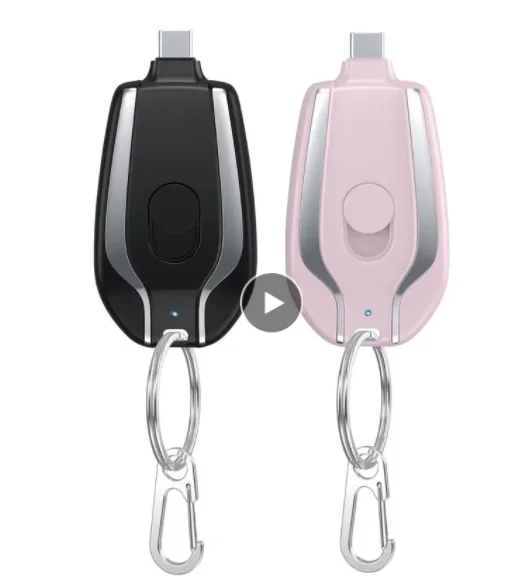 Mini Keychain Power Bank Charging Powerbank Mobile Phone Spare External Battery For Iphone Android Smartphone