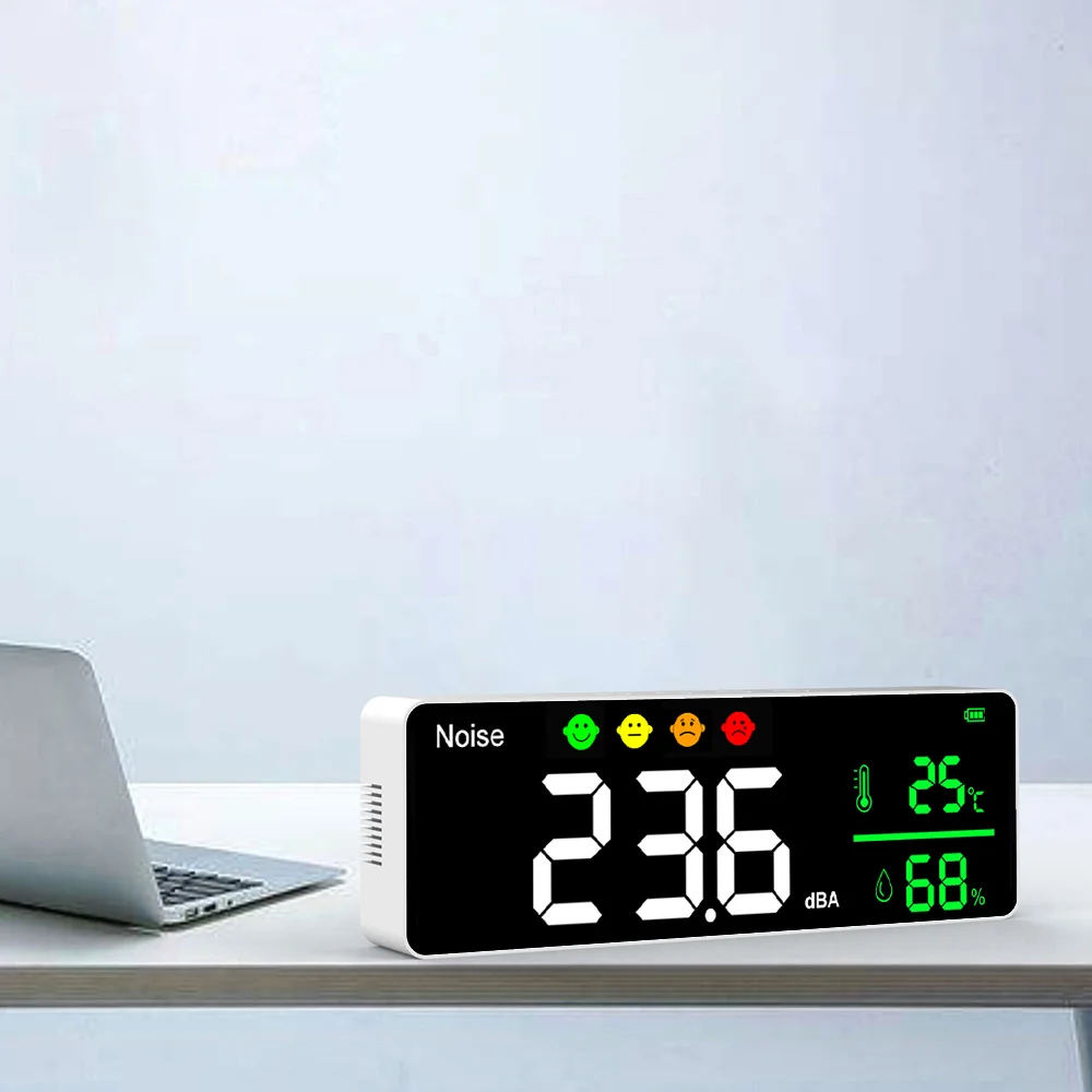 The latest home digital USB Noise Meter original design wall mounted Sound Level Meter Decibel Meter Noise Detector