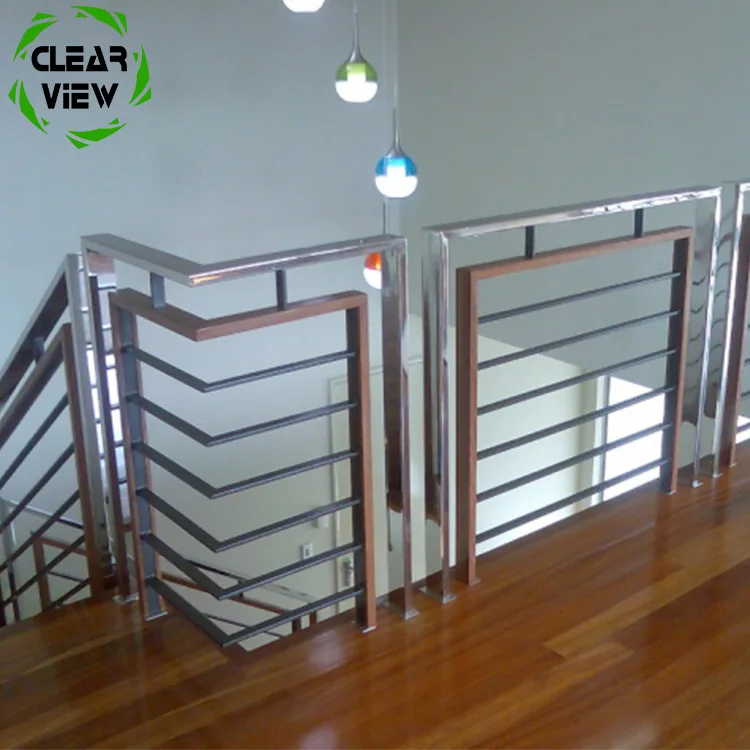 Clearview Furnishing wrought iron rubber impact cushion metal hand railing for house