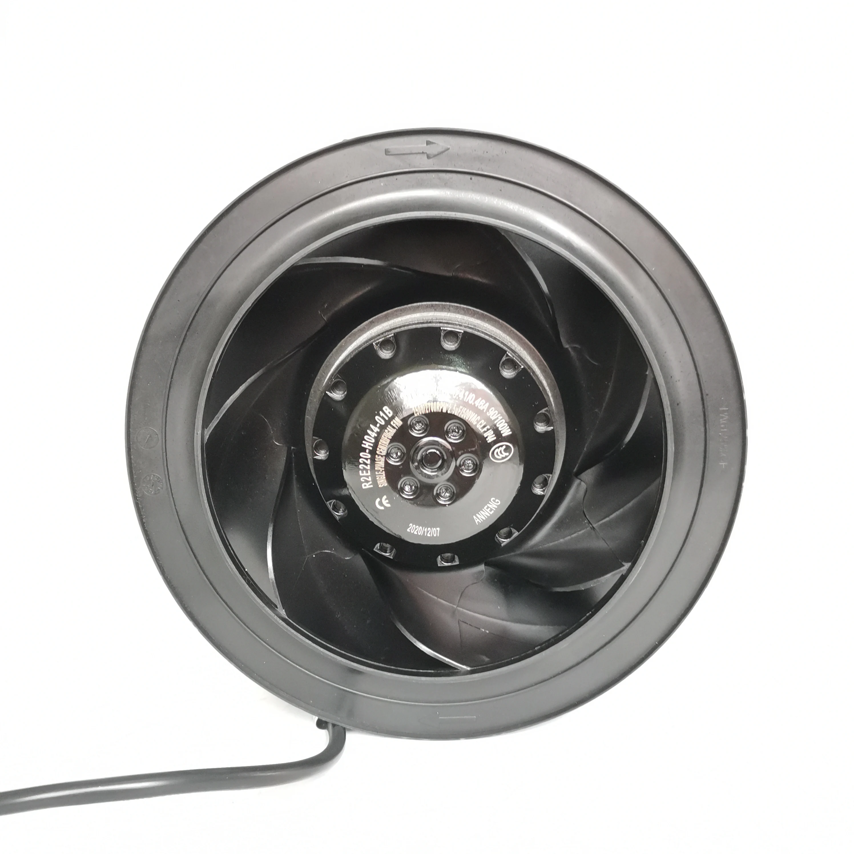 110v 230v 220mm cabinet cooling ventilation  radial centrifugal fan air purifier 3 speeds radial fan motorized fan