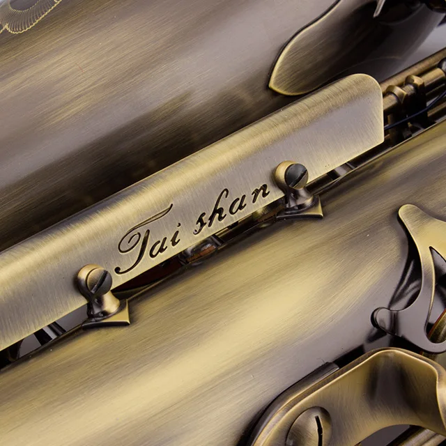 Bb Tone Wholesale Antique Bronze Tenor Saxophone with Brass Body