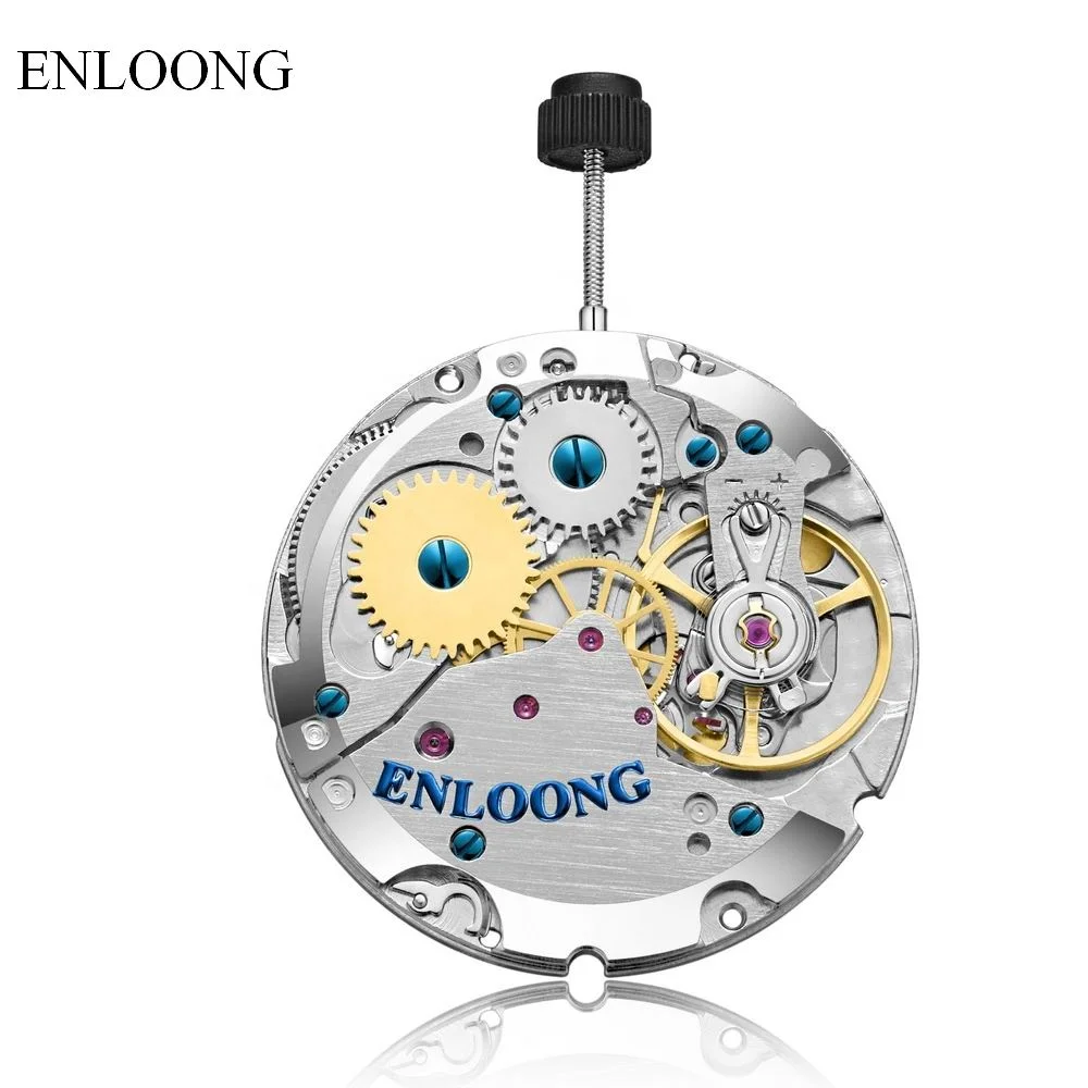 ENLOONG Custom Luxury Mechanical Movement Manual Winding OEM Logo Custom Mechanical Watch Movements Men Clone 2804 Movement