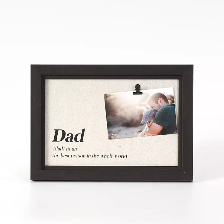 25x35 Customized Slogan Wood Style Wall Hanging Black MDF Board Collage Photo Picture Frame