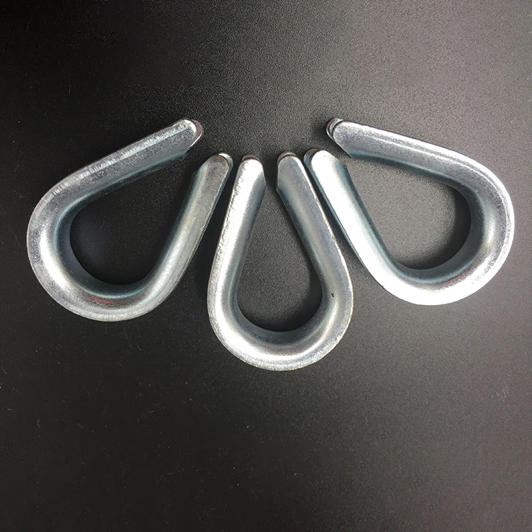 Best Sale Galvanized Steel Butterfly Din6899b Thimble Steel Wire Rope Thimble
