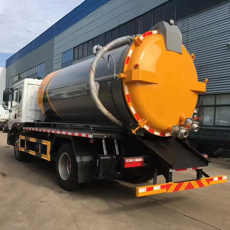 12cbm Vacuum Sewage Suction Tank Fecal Sludge sewage suction tanker truck
