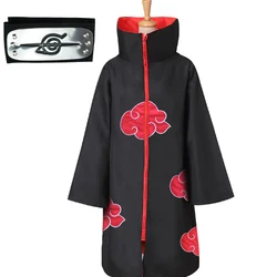 Anime Akatsuki Cloak Itachi Uchiha Red Cloud Cannon Trench Coat Cape Suit Cosplay Eagle Organization Suit Costume