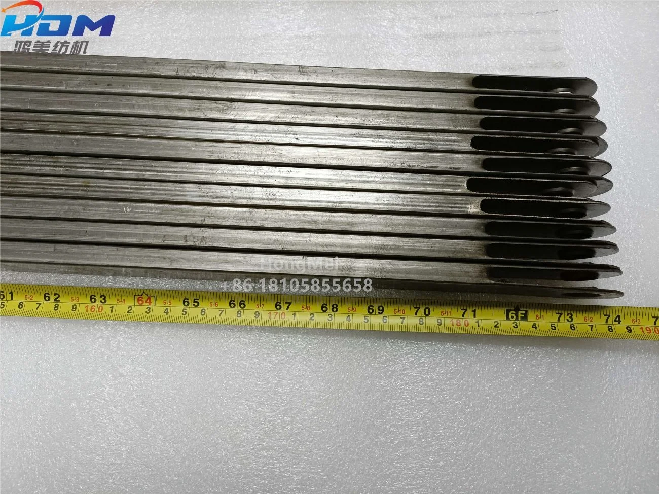 Wanli 680 Rapier Loom Spare Parts Heald Frame Connecting Rod with 1886mm Total Length for Textile Machine
