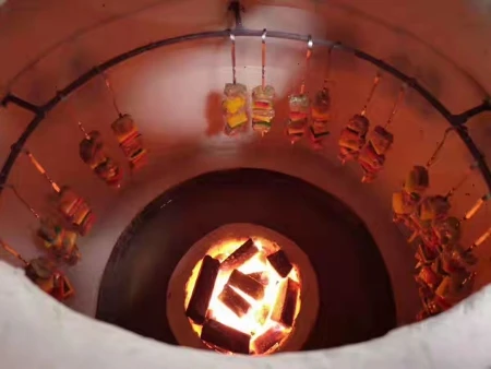 Commercial restaurant kitchen tandoori roti