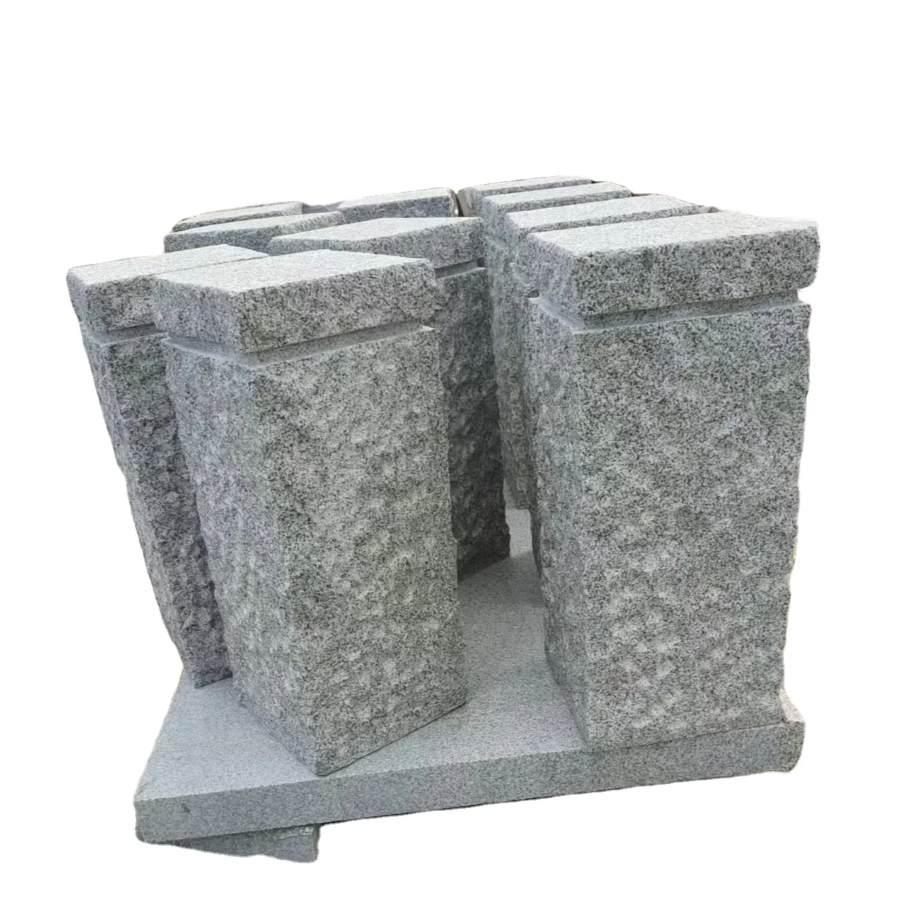 Factory wholesale customization quality granite stone columns granite square pillar column round design in construction