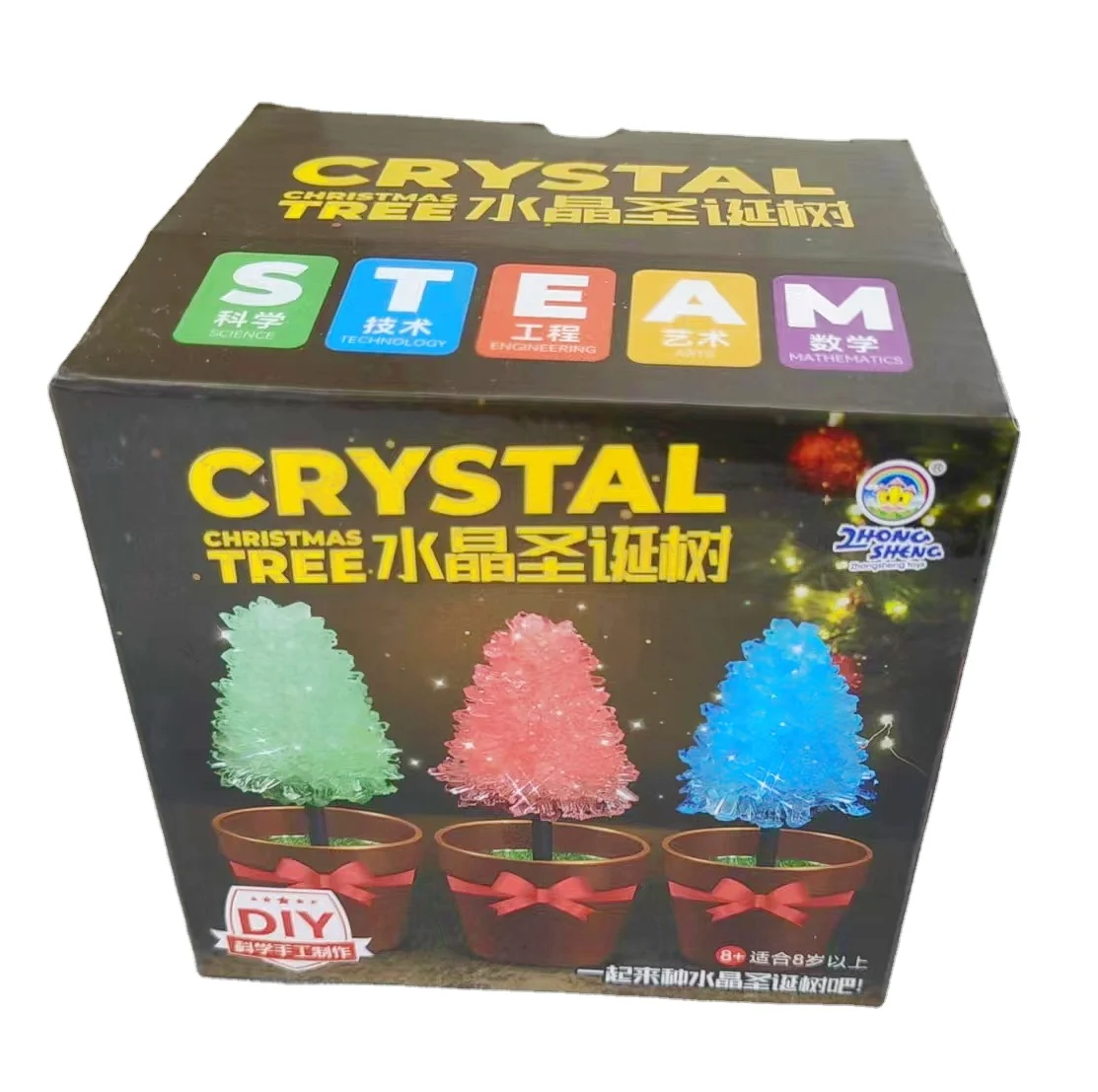 DIY Growing Wish Crystals Tree Magic Wishing Crystal Kit Kids Magical Wishes Glass Toy Christmas Educational For Children