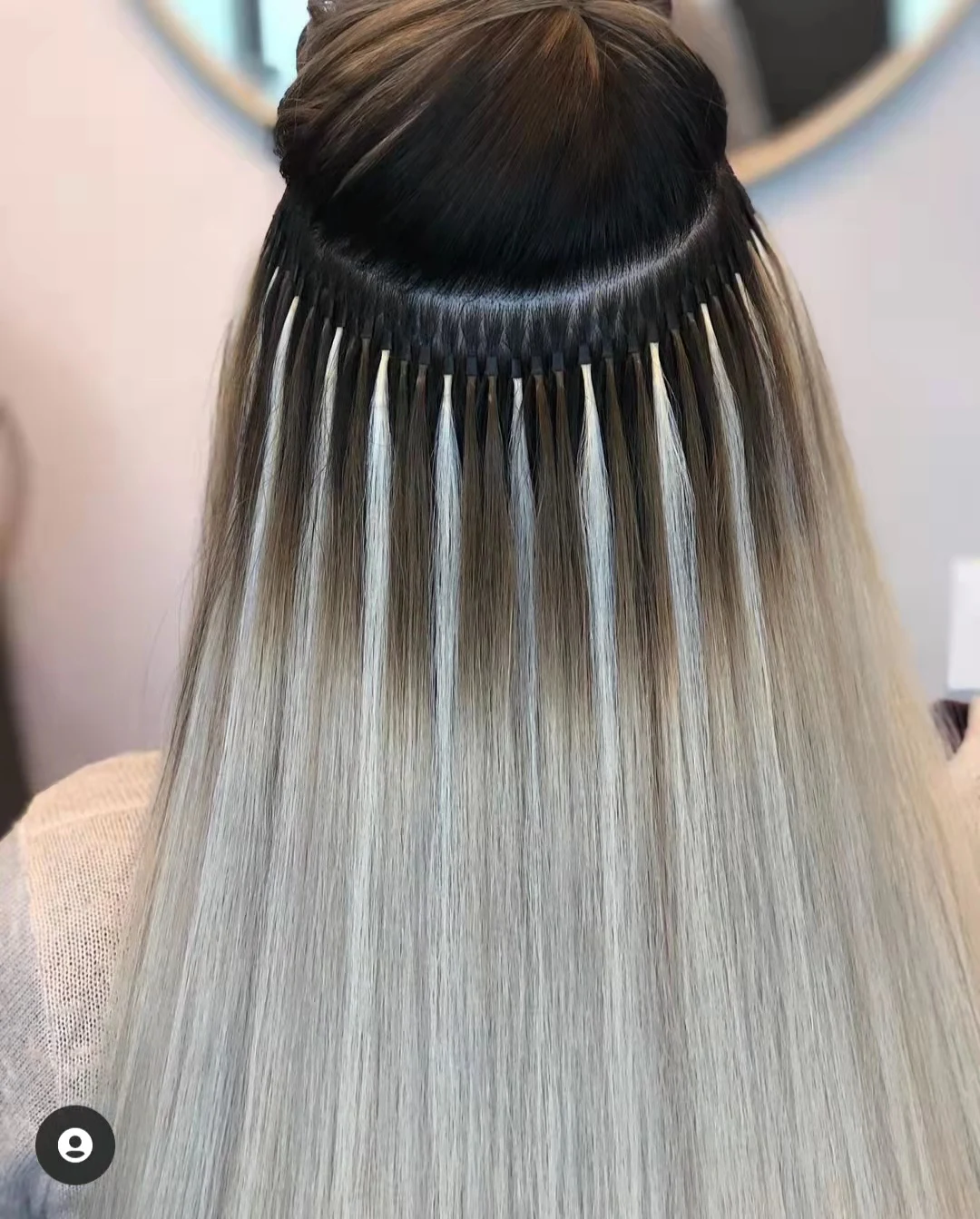 Best Italian keratin glue 100 virgin remy human hair aliexpress ombre color double drawn I tip hair extension wholesale