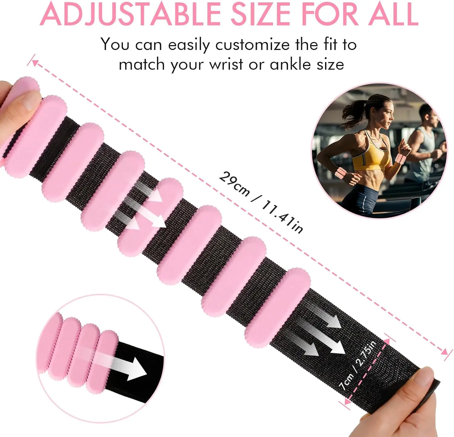 Wholesale Yoga Pilates Kit Adjustable Silicone Ankle Weights Triangle Wearable Wrist Ankle Weights For Women