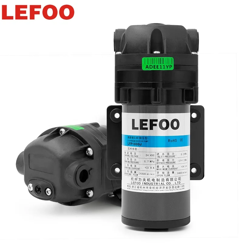 LEFOO 800 gpd ro 24v dc мембранный насос для очистки воды
