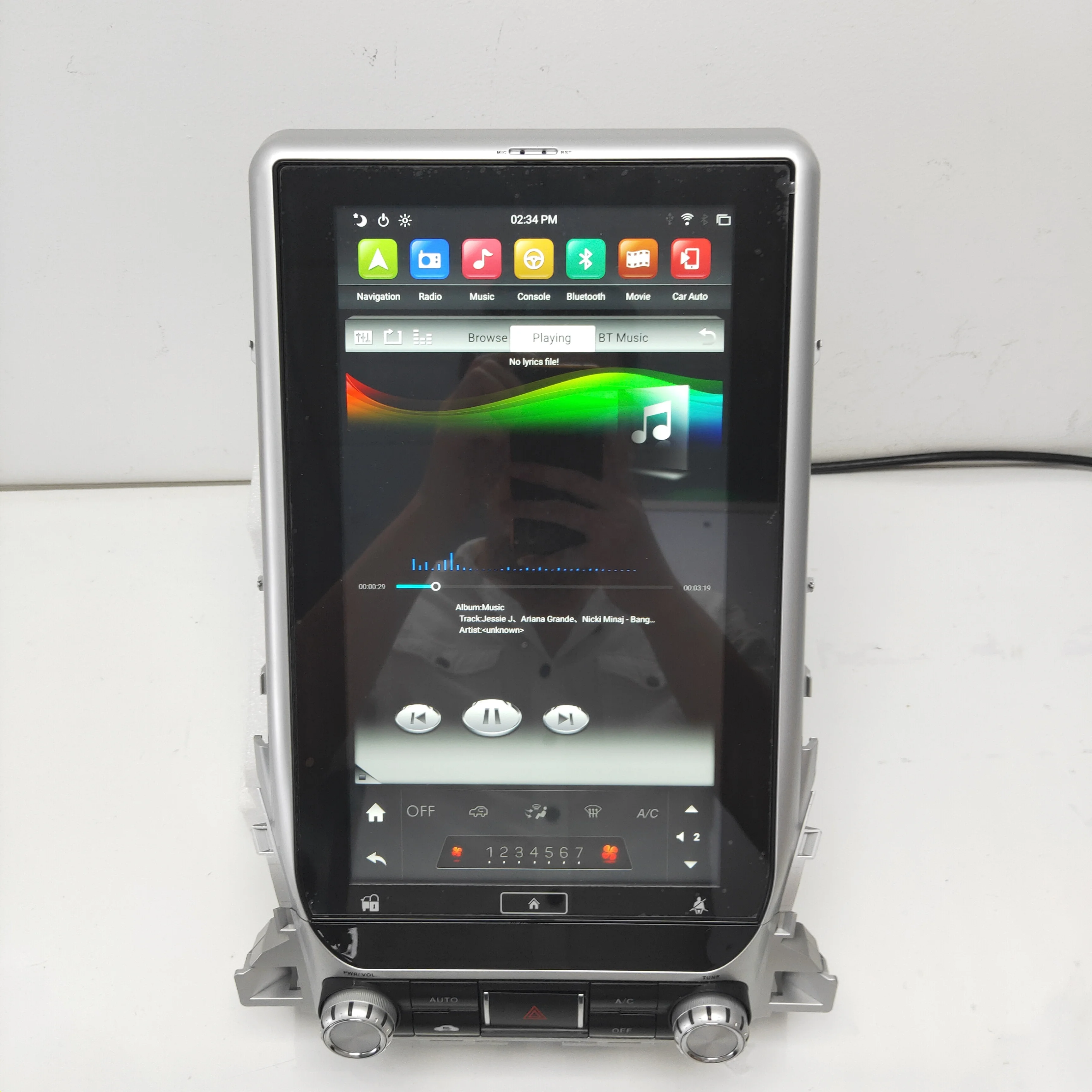 Newnavi video touch screen car stereo gps navigation Tesla style PX6 android 9.0 car radio For TOYOTA Land Cruiser LC200 2018