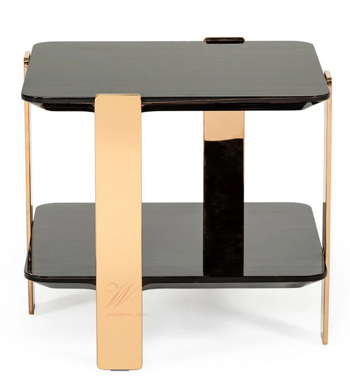 
High End Design 5 Star Hotel Stainless Steel Base marble Top Coffee Table 