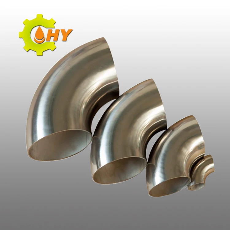 45 90 degree titanium elbow tube for auto exhaust pipe fitting