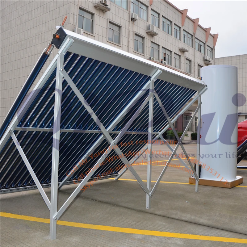 30 Tube Solar Keymark EN12975 Certified Pressured Vacuum Tube Heat Pipe Solar Collector