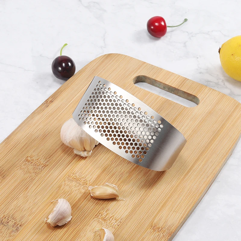 kitchen accessories wholesale stainless steel manual garlic press tool crusher garlic mincer