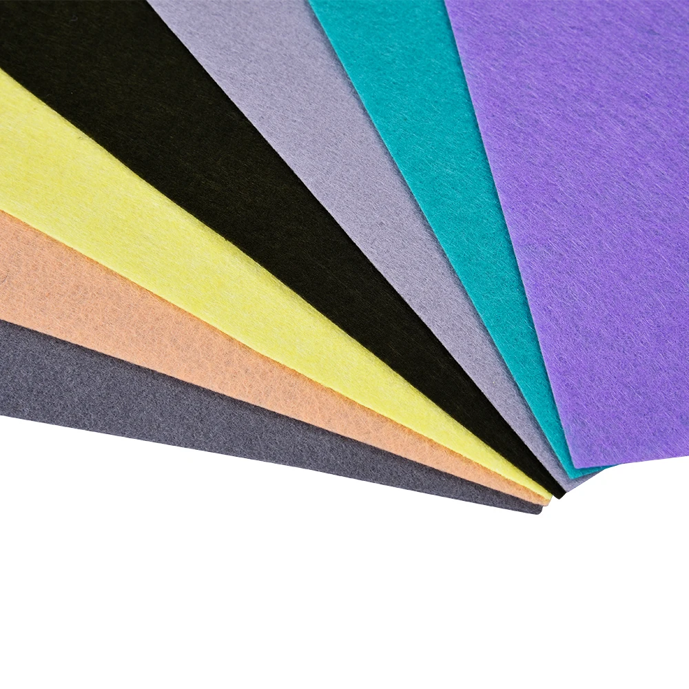 Gsm Customization Multi Color Flock Fiber Wad Polyester Filling Polyest Wad Sheet For Furniture