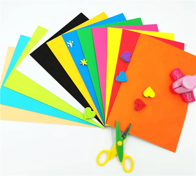 Super Quality Color EVA Foam Board for Sale in A4 50x70 60x90cm Size Different Thickness with Self Adhesive Backside