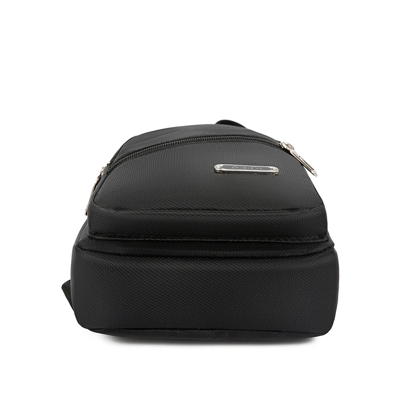 Unisex portable waterproof crossbody bag women black crossbody bag anti theft sling travel chest pack bag