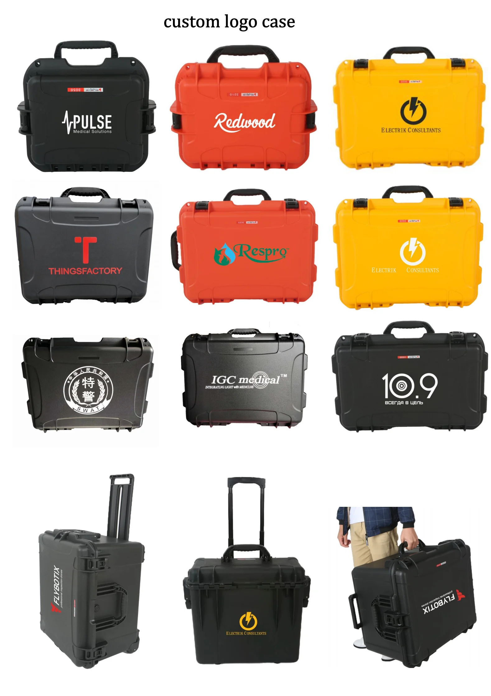 plastic portable fight case water resistance equipment instrument shipping tool box