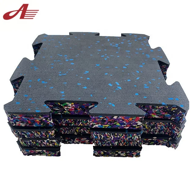Factory hot sale interlocking indoor rubber floor for gym Safety rubber mat for outdoor playground Anti-slip rubber flooring