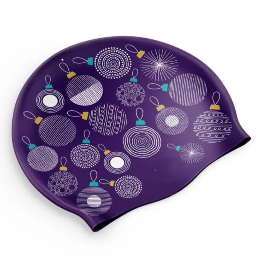 Christmas High Quality Best Water-proof Swimming Hats High Elasticity Silicone Swim Caps Hotsale Bath Caps