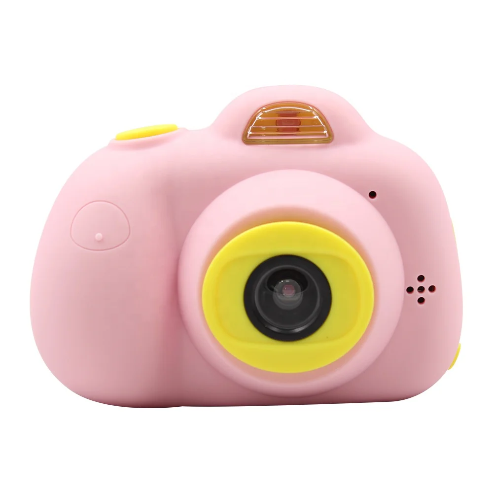 Gift toys children video mini cheap pink digital camera for kids 1080p in use