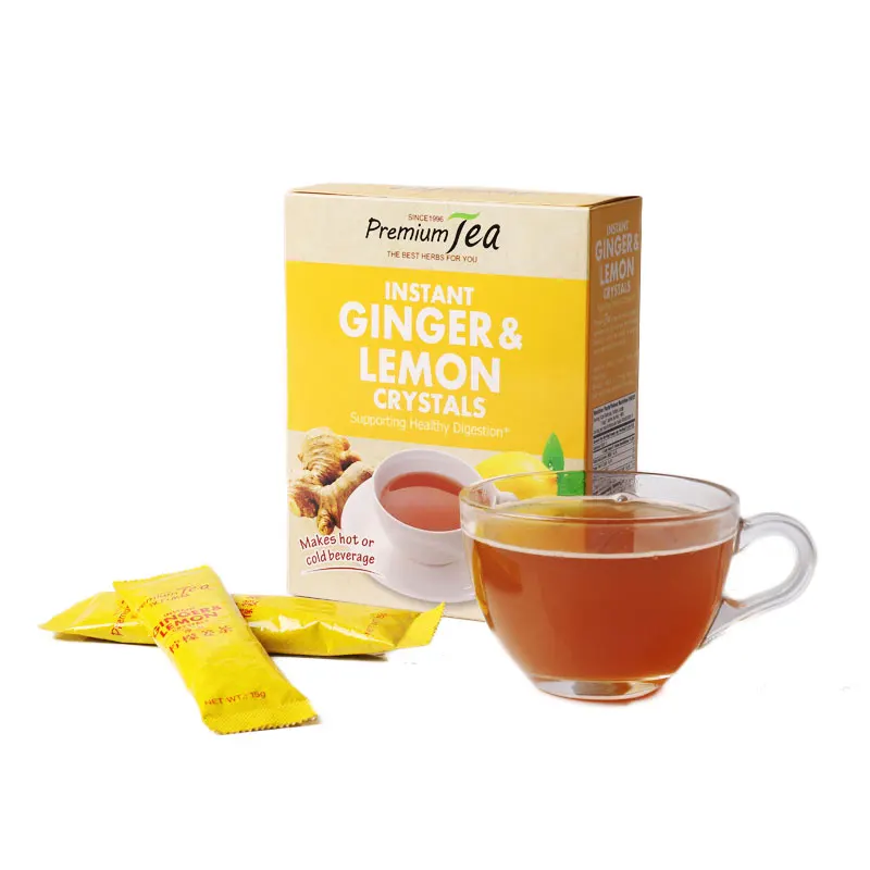 
Instant Ginger & Lemon Crystals for Supporting Healthy Digestion 