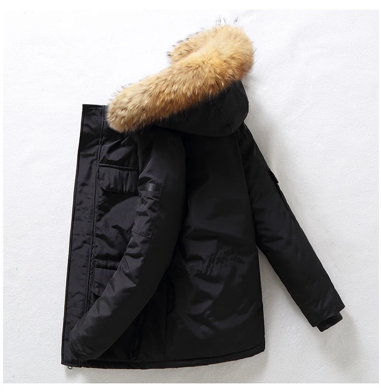 Hot Sale in the Us and Canada White Goose Down Jacket Winter Warm Windproof Fashion Luxury