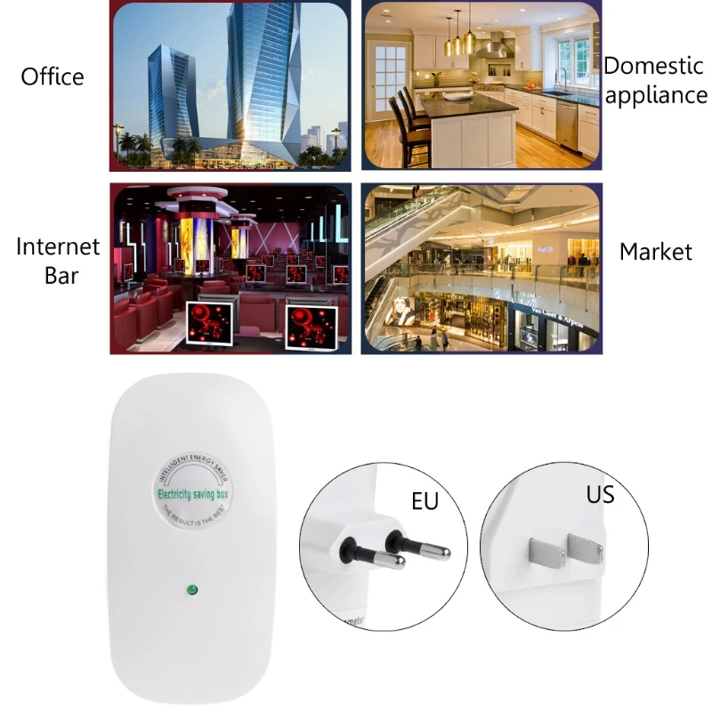 Energy Saver 90V-240V New Type Power Electricity Saving Box Power saver ahorrador de corriente EU/US/UK Plug