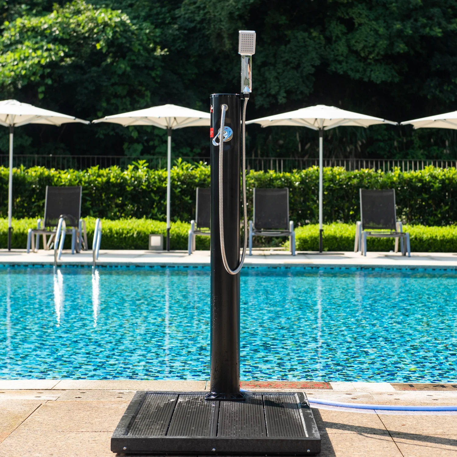 10 liter solar shower solardusche for outdoor garden and swimming pool side