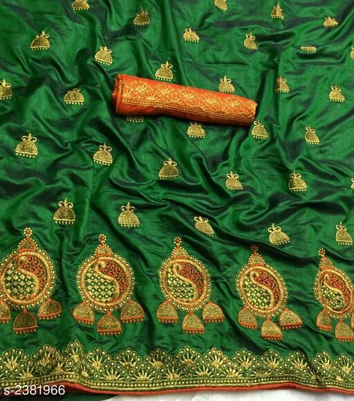 Saree Party Wear Wedding Latest Designer Heavy Embroidery Party Wear Silk Saree with Designer Blouse Women Wear Apparel