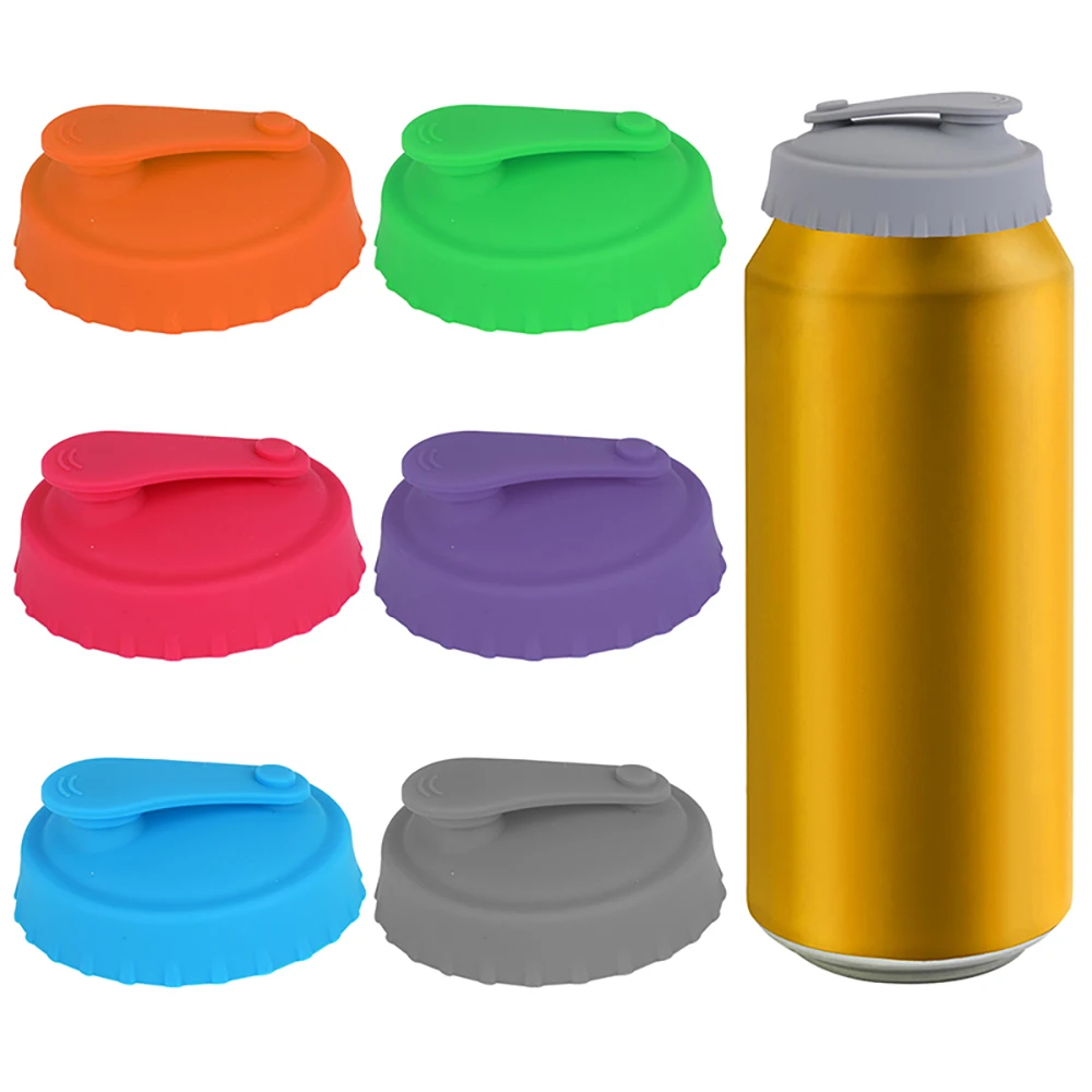 Reusable Food-Grade Silicone Beverage Can Covers For Leak-Proof Standard Silicone Can Caps Topper Silicone Soda Can Sealing Lid