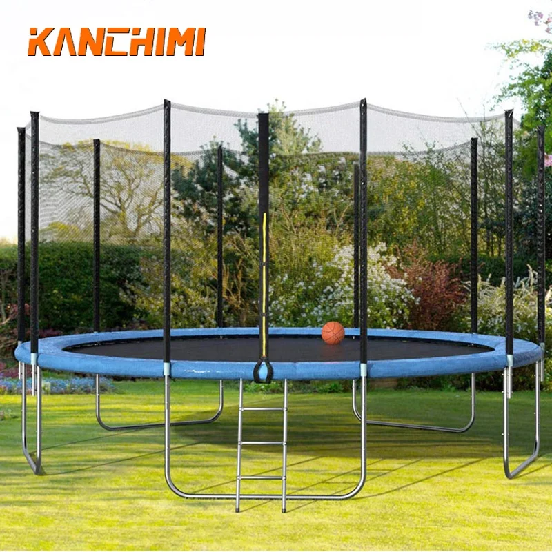  28kanchimi 15ft больших взрослых открытый батут с Баскетбол woop