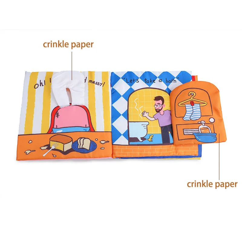 Cloth book for infant wisdom. Baby bath books educational toys B079A